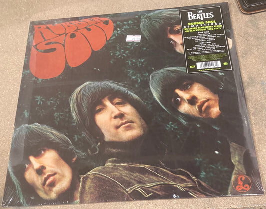 The front of ‘The Beatles - Rubber Soul’ on vinyl