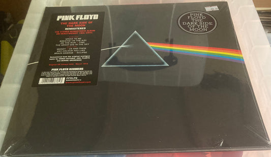 The front of 'Pink Floyd - Dark Side of the Moon' on vinyl
