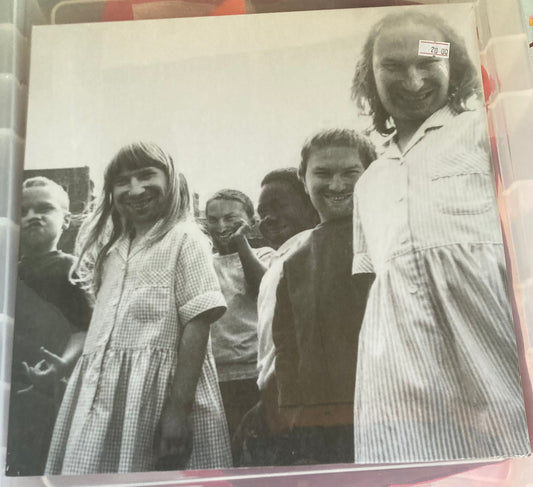 The front of 'Aphex Twin - Come to Daddy' on vinyl