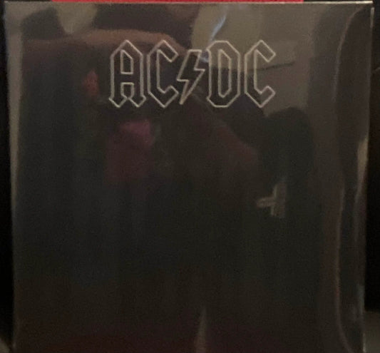 The front of AC/DC - Back in Black on vinyl