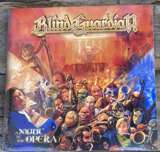 The front of 'Blind Guardian - A Night at the Opera' on vinyl