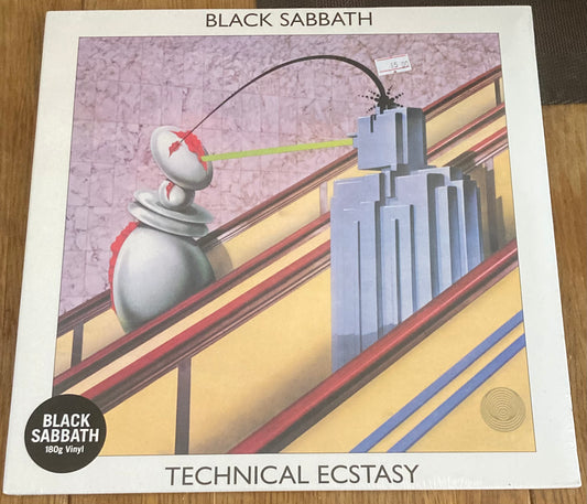 The front of 'Black Sabbath - Technical Ecstasy' on vinyl