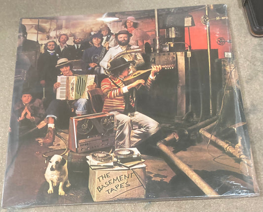 The front of ‘Bob Dylan - The Basement Tapes’ on vinyl