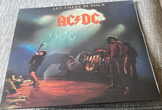 The front of AC/DC - Let There Be Rock on vinyl