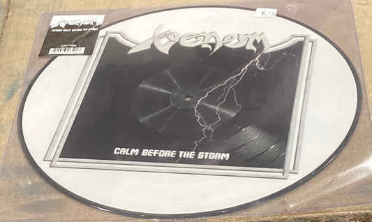 The front of Venom - Calm Before the Storm on vinyl. 