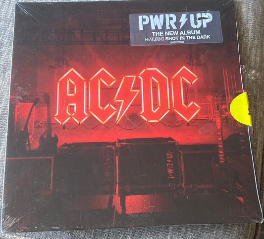 The front of AC/DC - PWR Up on vinyl.